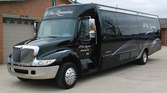 Black Party Charter Bus