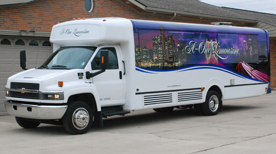 White Party Charter Bus 